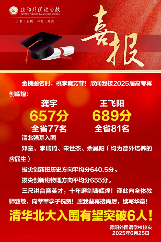 德陽外國語學(xué)校高考喜報.jpg